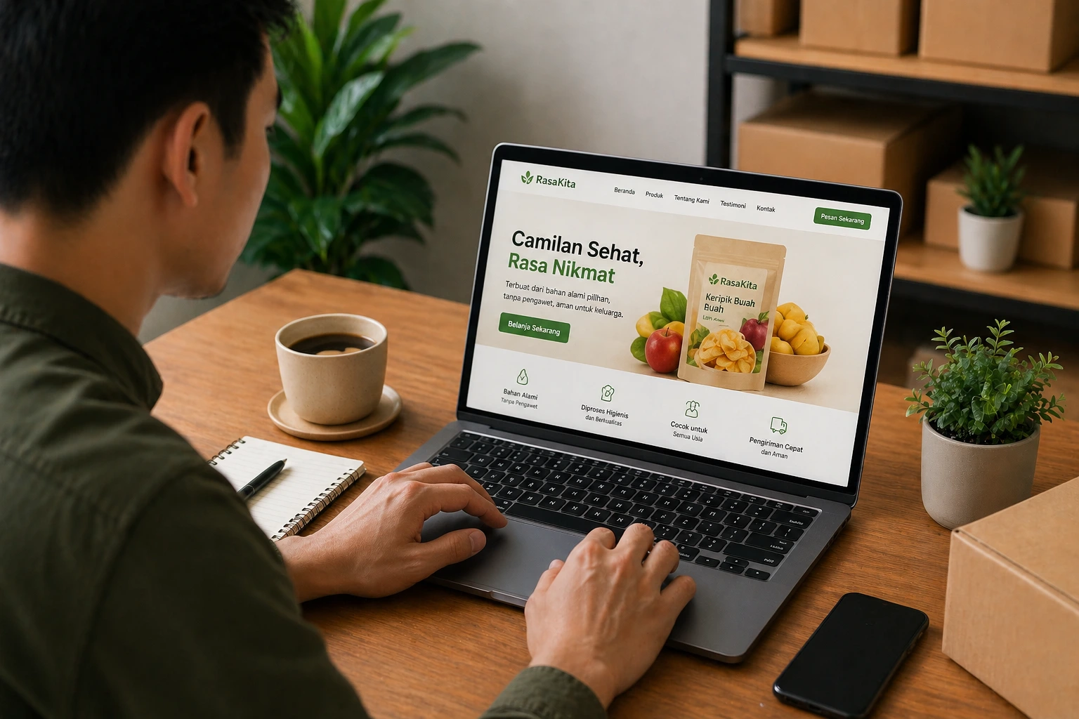 landing page