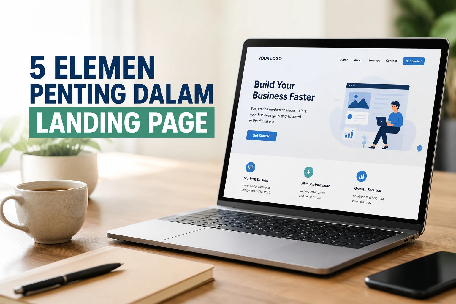 elemen penting landing page